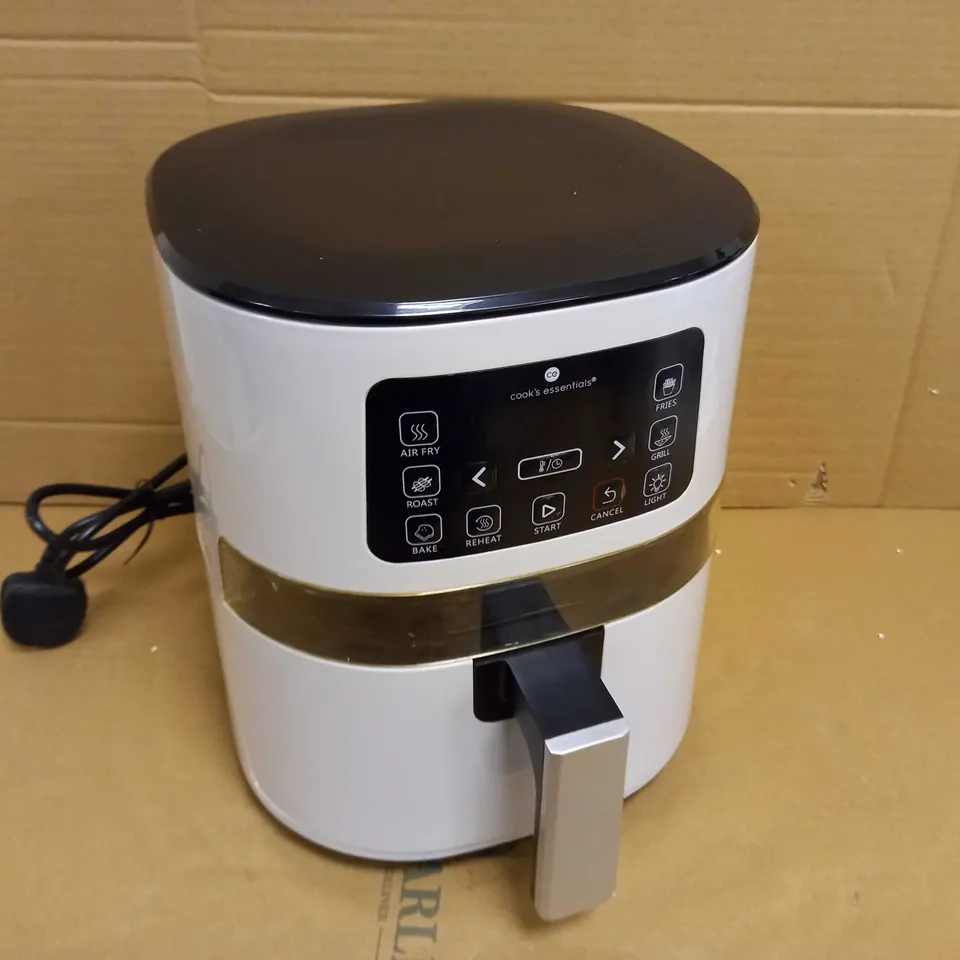 COOK'S ESSENTIALS 4.0L AIR FRYER WITH DIGITAL TOUCHSCREEN & VIEWING SCREEN - COOL GREY