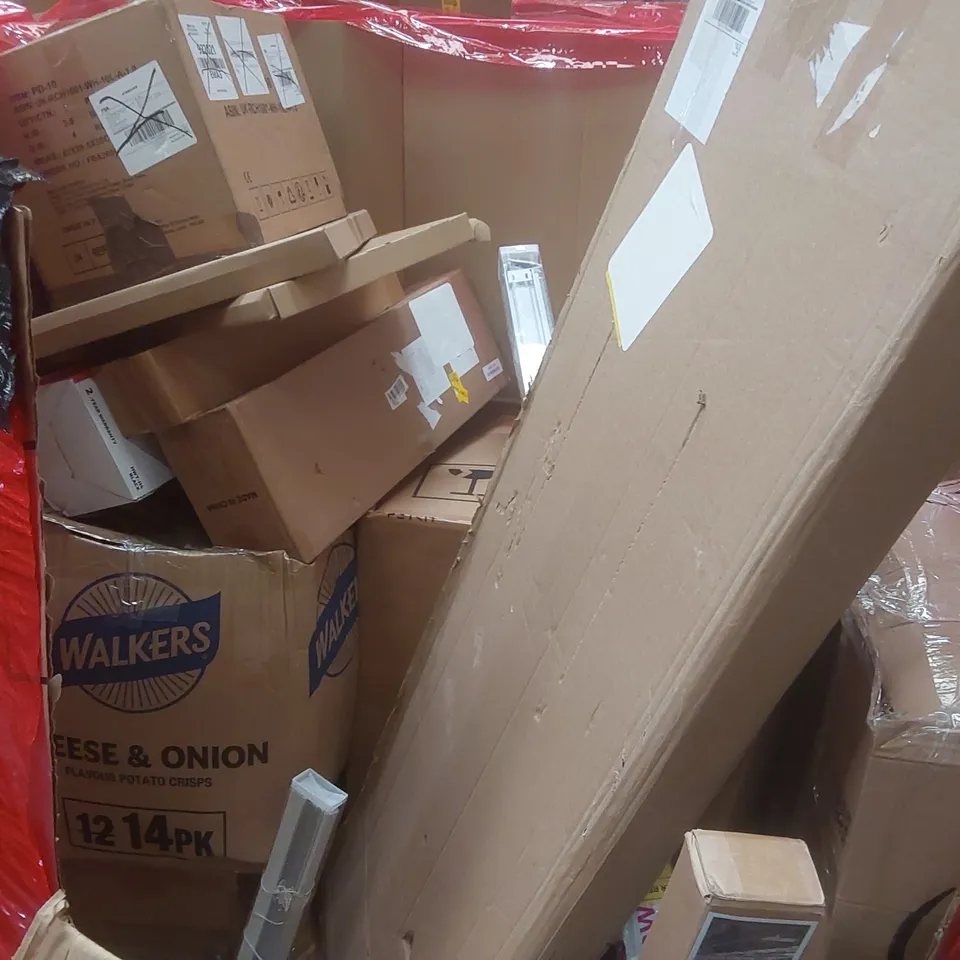 PALLET CONTAINING A LARGE QUANTITY OF ASSORTED ITEMS INCLUDING: INDUCTION HEATER, BABY PLAYPEN, SPIN MOP & BUCKET SYSTEM ECT