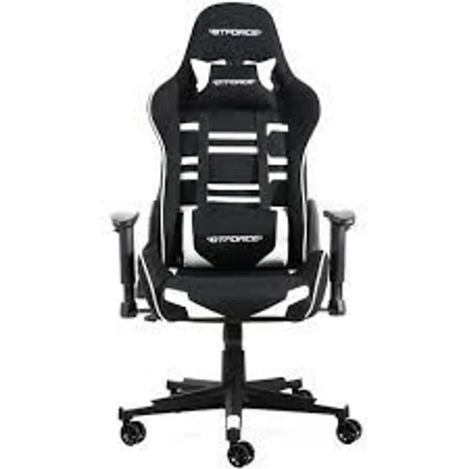 BOXED GT FORCE EVO CT LEATHER RACING SPORTS OFFICE CHAIR IN WHITE