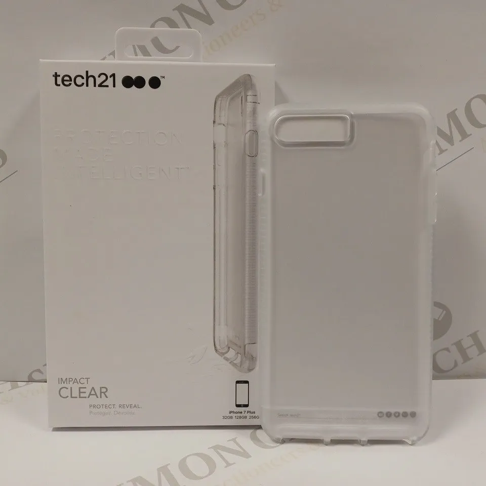 LOT OF APPROX 10 TECH21 IMPACT HARDSHELL CASES FOR IPHONE 7 PLUS - CLEAR 