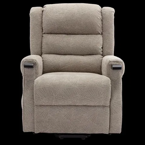 BOXED ASHFIELD DUAL RISE FABRIC RECLINER IN CREAM (2 BOXES)