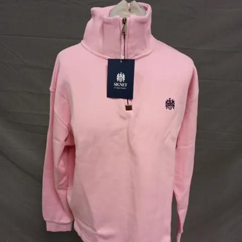 SIGNET PINK QUARTER ZIP - MEDIUM