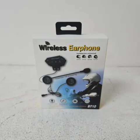 BOXED AND SEALED BT12 WIRELESS EARPHONES