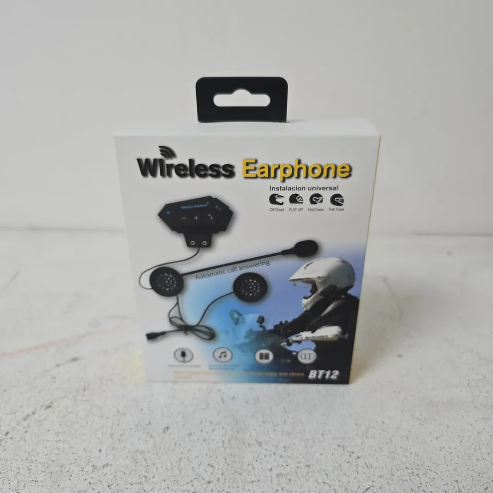 BOXED AND SEALED BT12 WIRELESS EARPHONES