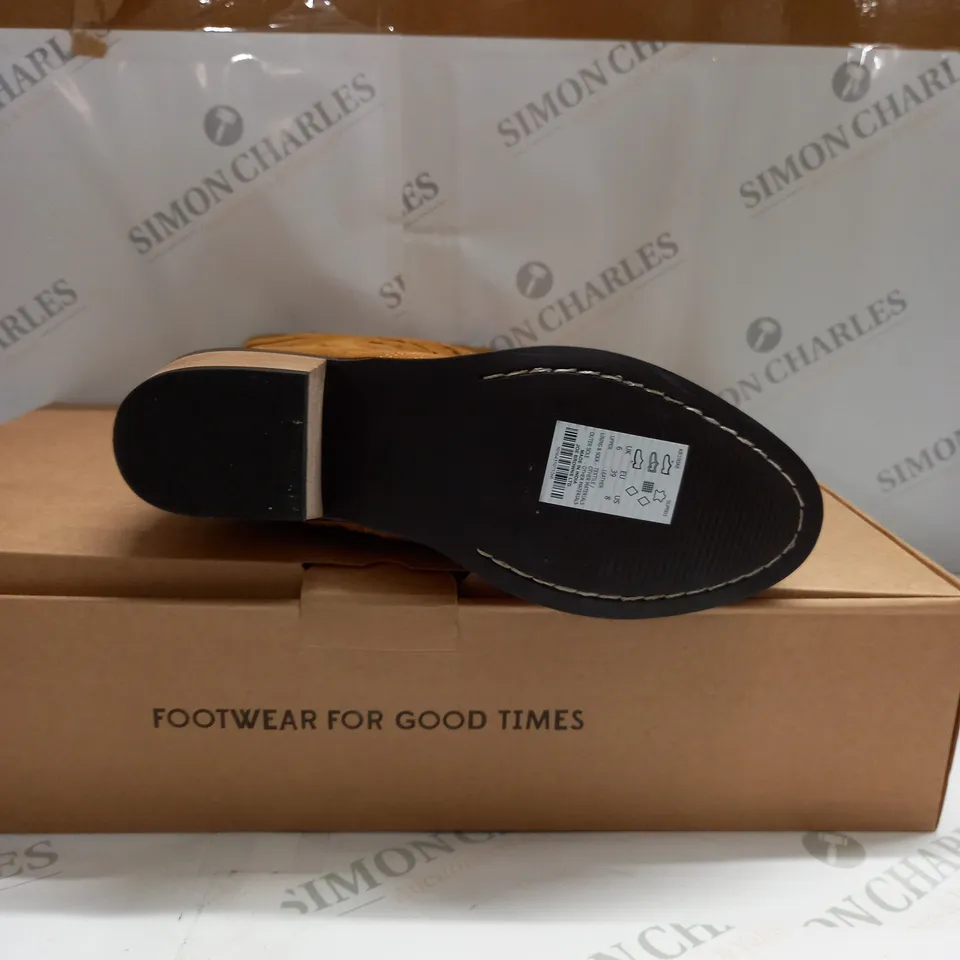 BOXED JOE BROWNS BRICK LANE SUEDE MIDI BOOTS - UK 6