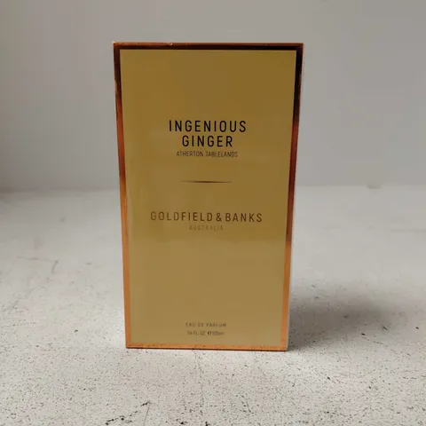 BOXED AND SEALED INGENIOUS GINGER GOLDFIELD AND BANKS AUSTRAILIA EAU DE PARFUM 100ML