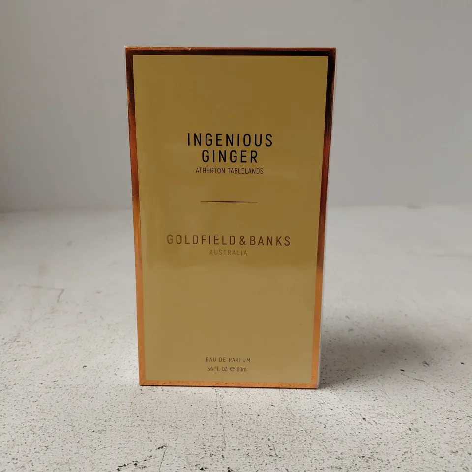 BOXED AND SEALED INGENIOUS GINGER GOLDFIELD AND BANKS AUSTRAILIA EAU DE PARFUM 100ML