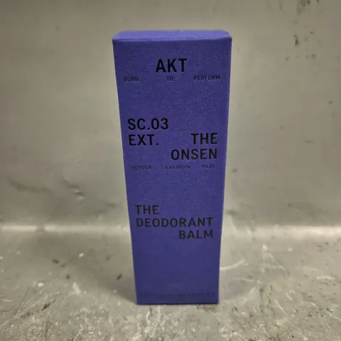 BOXED AKT THE ONSEN DEODORANT BALM - 50ML