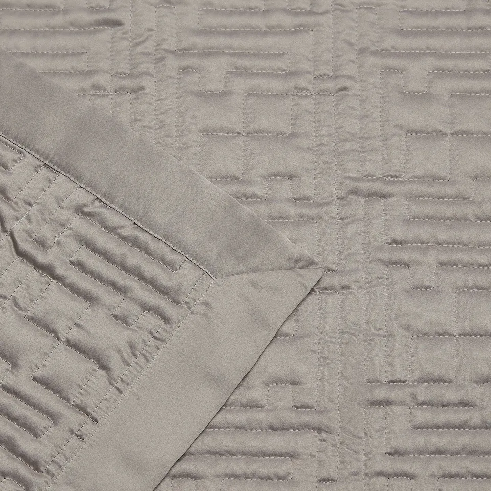 K BY KELLY HOPPEN GEO SATIN BEDSPREAD AND SHAMS