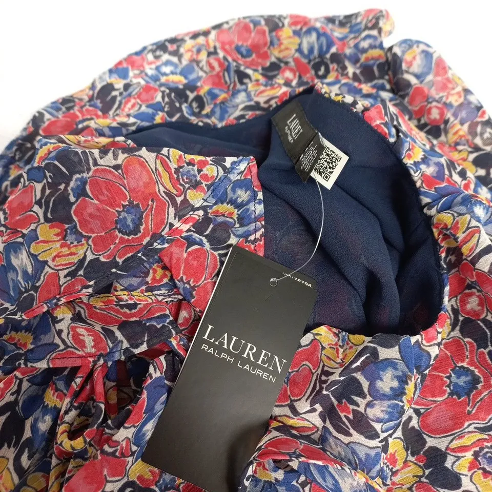 LAUREN RALPH LAUREN FLORAL PRINT BLOUSE –SIZE S