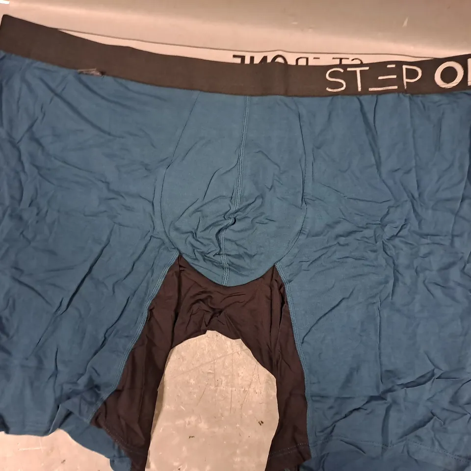 STEP ONE BOXER BRIEFS IN BLUE SIZE 4XL