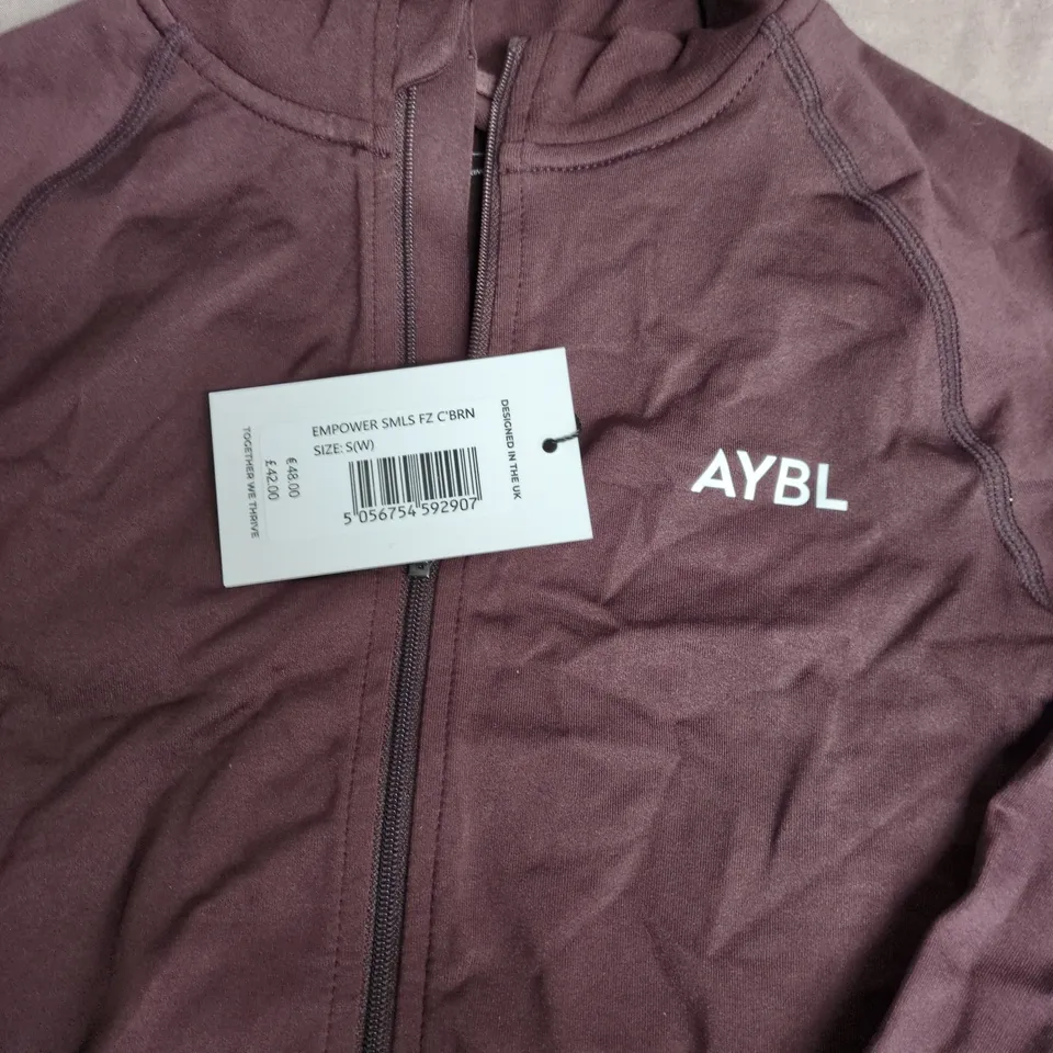 AYBL WOMEN'S BURGUNDY JACKET – SIZE S 