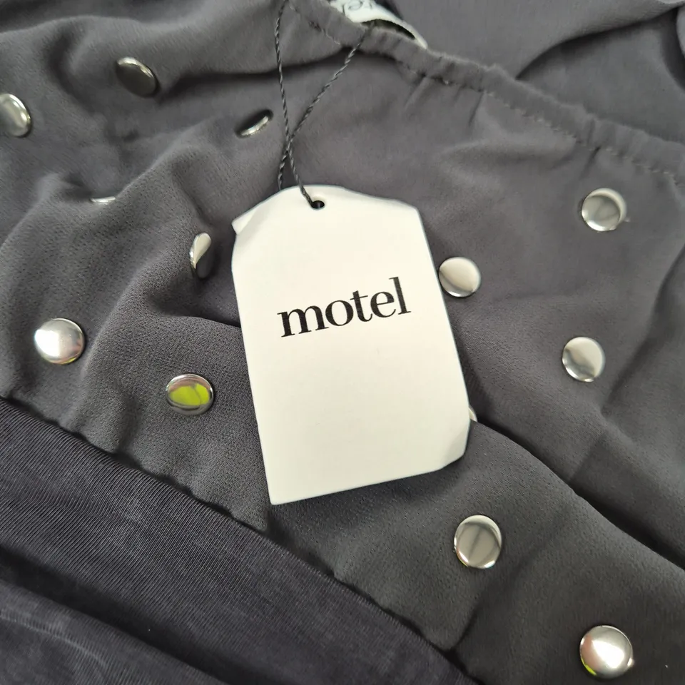 MOTEL YUKINA DRESS – DARK GREY, STUDDED – WOMEN’S DRESS (SIZE S)