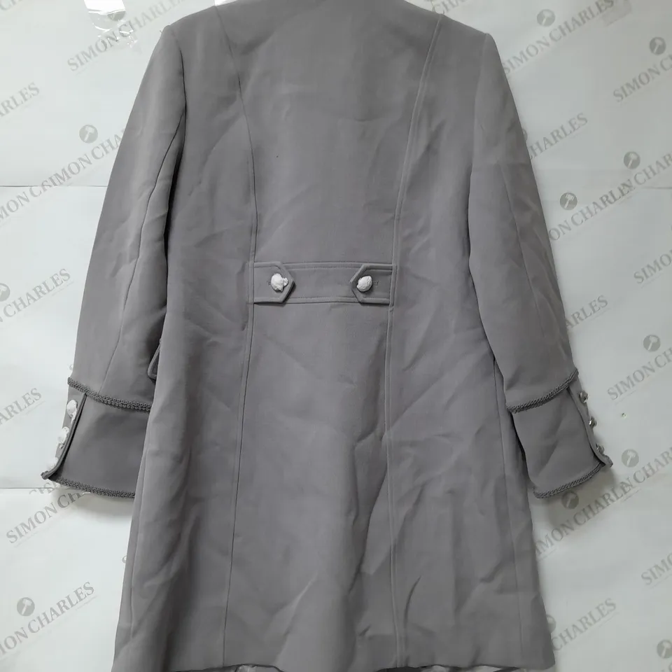 JULIEN MCDONALD LADIES GREY COAT SIZE 14
