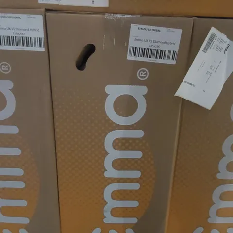 BRAND NEW BOXED EMMA UK V2 DIAMOND HYBRID 135 x 190 DOUBLE MATTRESS 