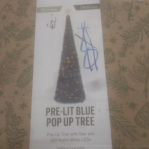 BOXED THE TREE COMPANY 6FT PRE-LIT POP UP TREE
