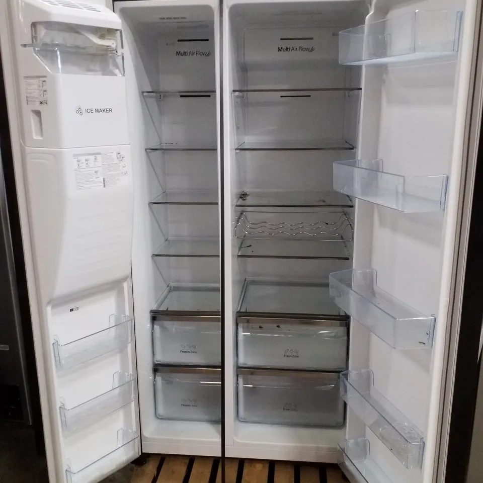 HISENSE SIDE-BY-SIDE DOOR AMERICAN FRDGE FREEZER - UNPROCESSED RAW RETURN