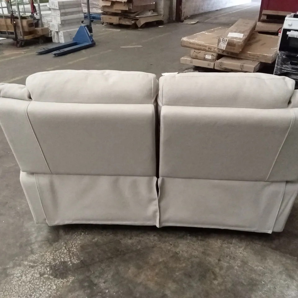 ALBION CHENILLE 2 SEATER HIGH BACK MANUAL RECLINER SOFA RRP £579