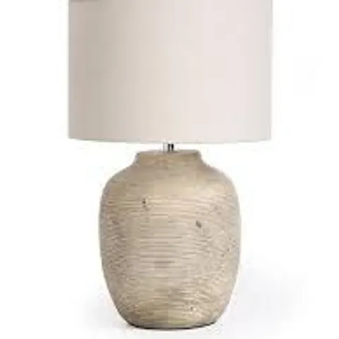 WORN CONCRETE CERAMIC TABLE LAMP 