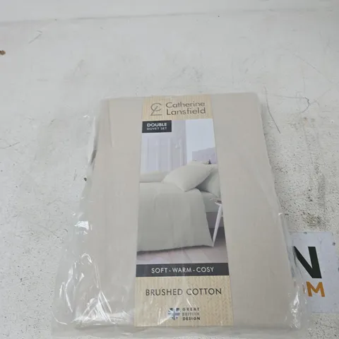 CATHERINE LANSFIELD DOUBLE DUVET SET – BRUSHED COTTON (SOFT, WARM & COSY)