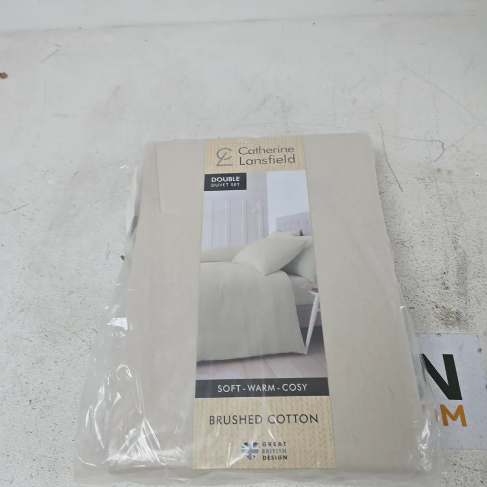 CATHERINE LANSFIELD DOUBLE DUVET SET – BRUSHED COTTON (SOFT, WARM & COSY)