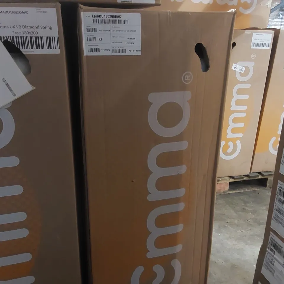 BRAND NEW BOXED EMMA UK V2 DIAMOND HYBRID 180 x 200CM SUPER KING MATTRESS 