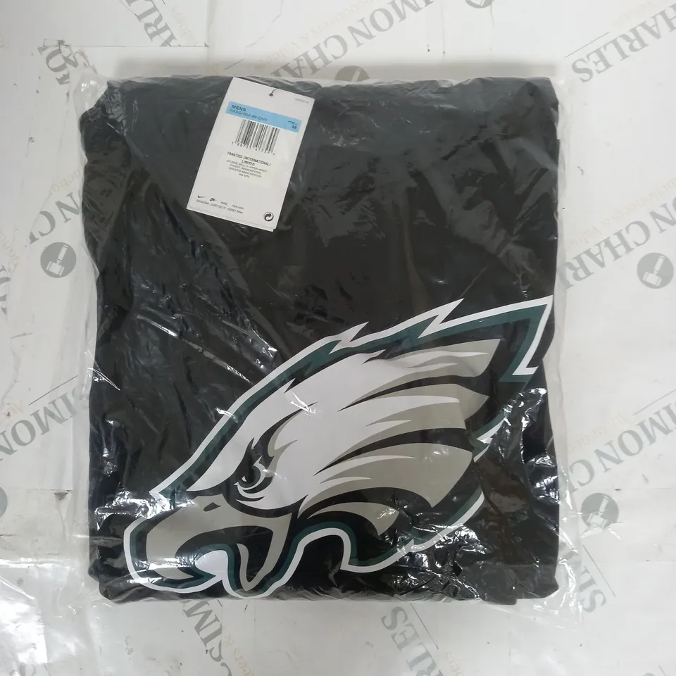 NIKE FANATICS NFL EAGLE HOODIE IN BLACK SIZE M