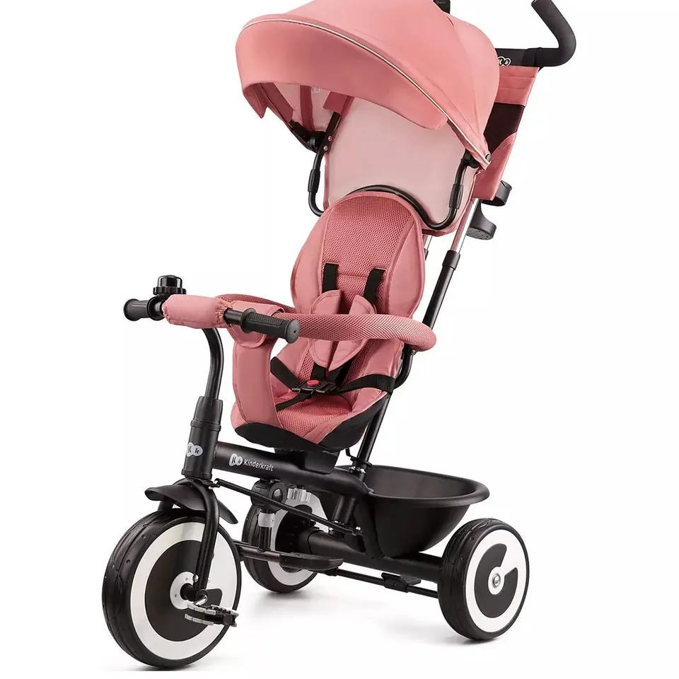 BOXED KINDERKRAFT ASTON TRICYCLE - ROSE PINK