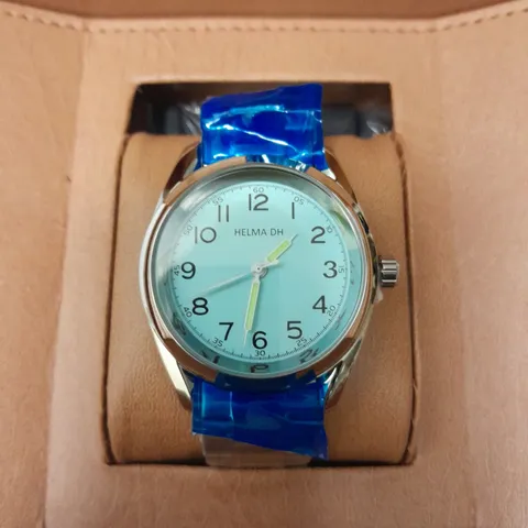 HELMA DH WATCH WITH STAINLESS STEEL CASE AND STRAP IN GIFT BOX