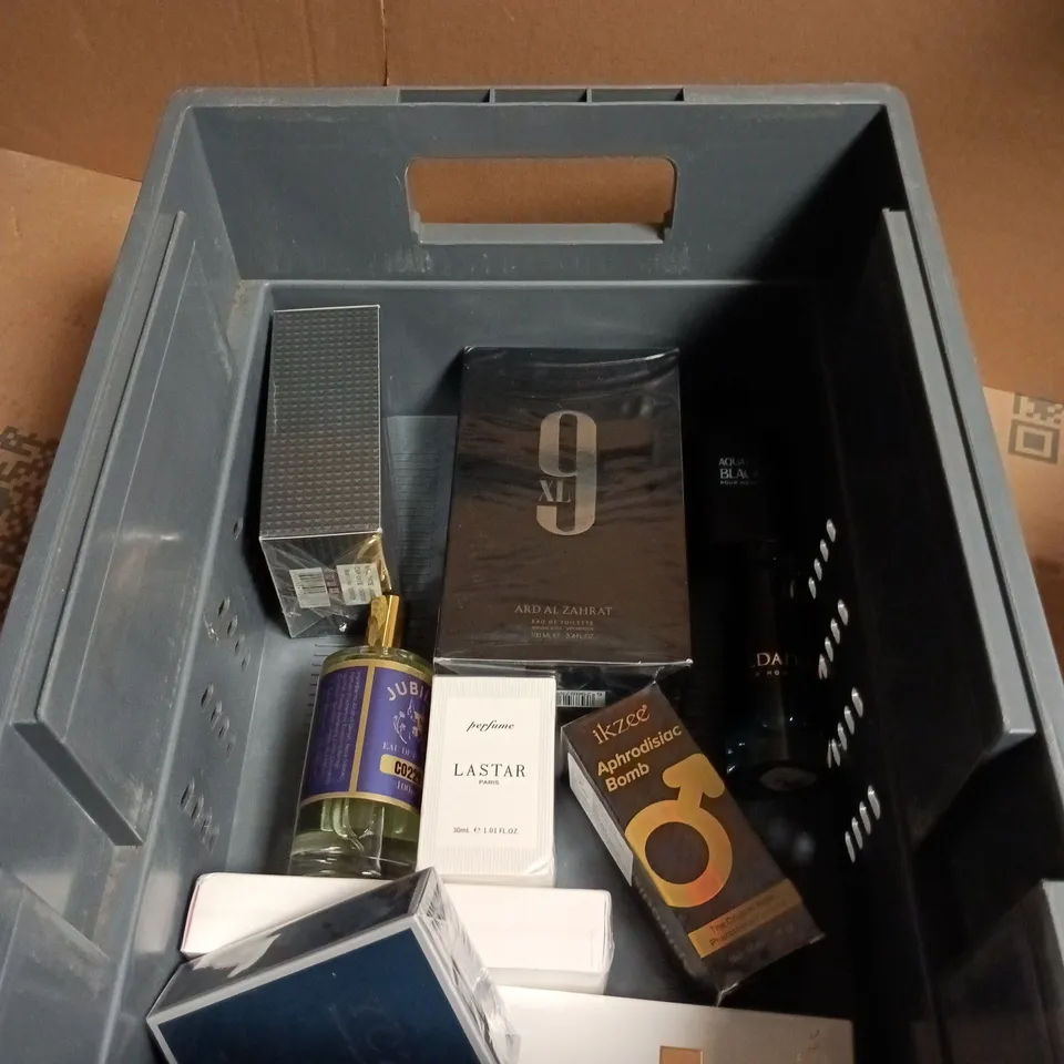 APPROXIMATELY 10 BOTTLES OF ASSORTED PERFUMES INCLUDING YCZ AND VALENO ROMA 