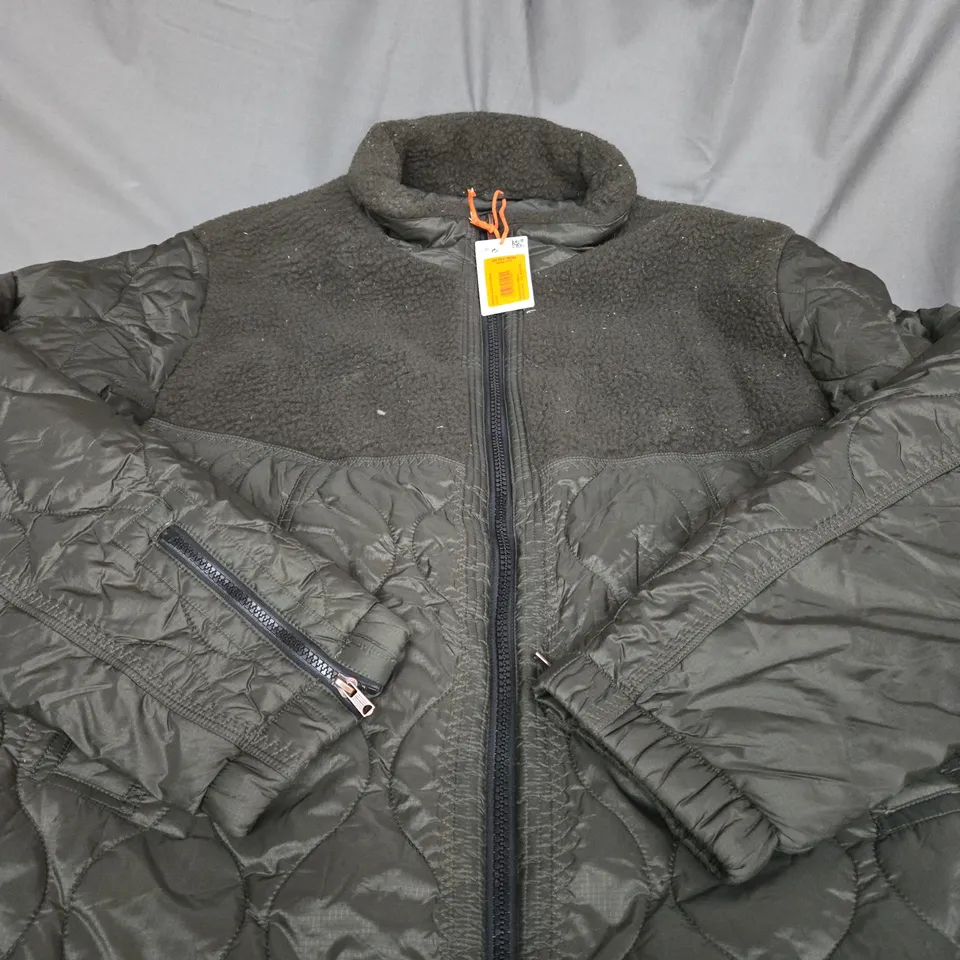 SUPERDRY SHERPA QUILTED HYBRID JACKET SIZE XXL