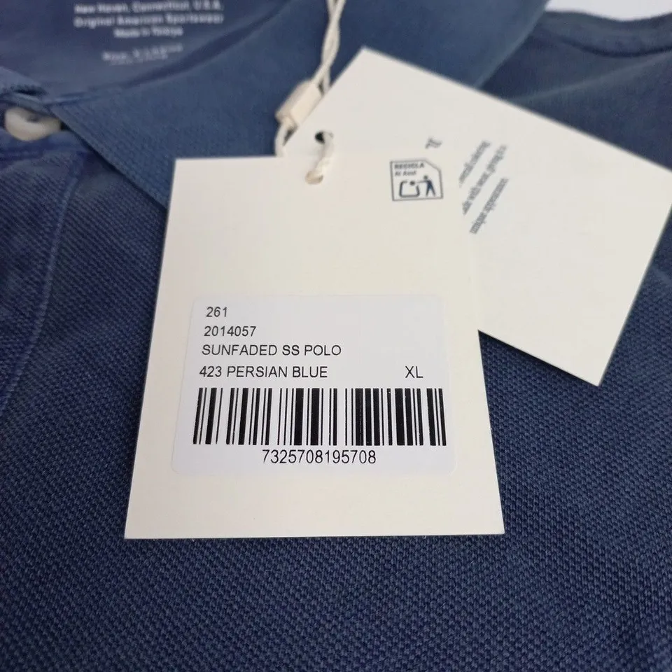 GANT SUNFADED SS POLO SHIRT – PERSIAN BLUE, XL