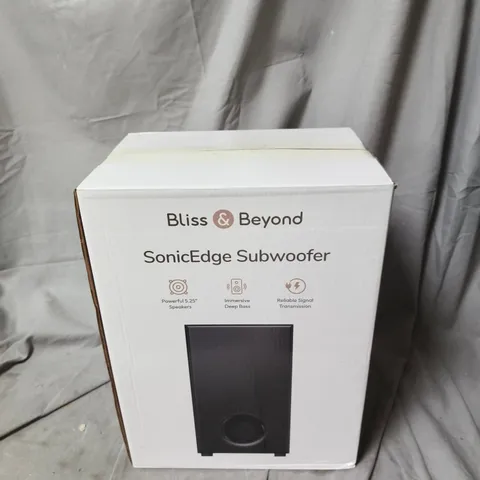 BLISS & BEYOND SONICEDGE SUBWOOFER – BOXED