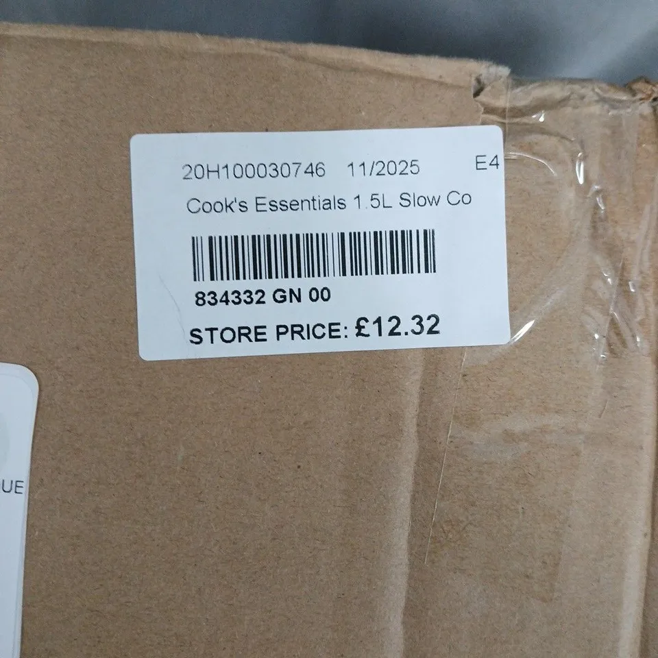 COOK'S ESSENTIALS 1.5L SLOW COOKER – GREEN