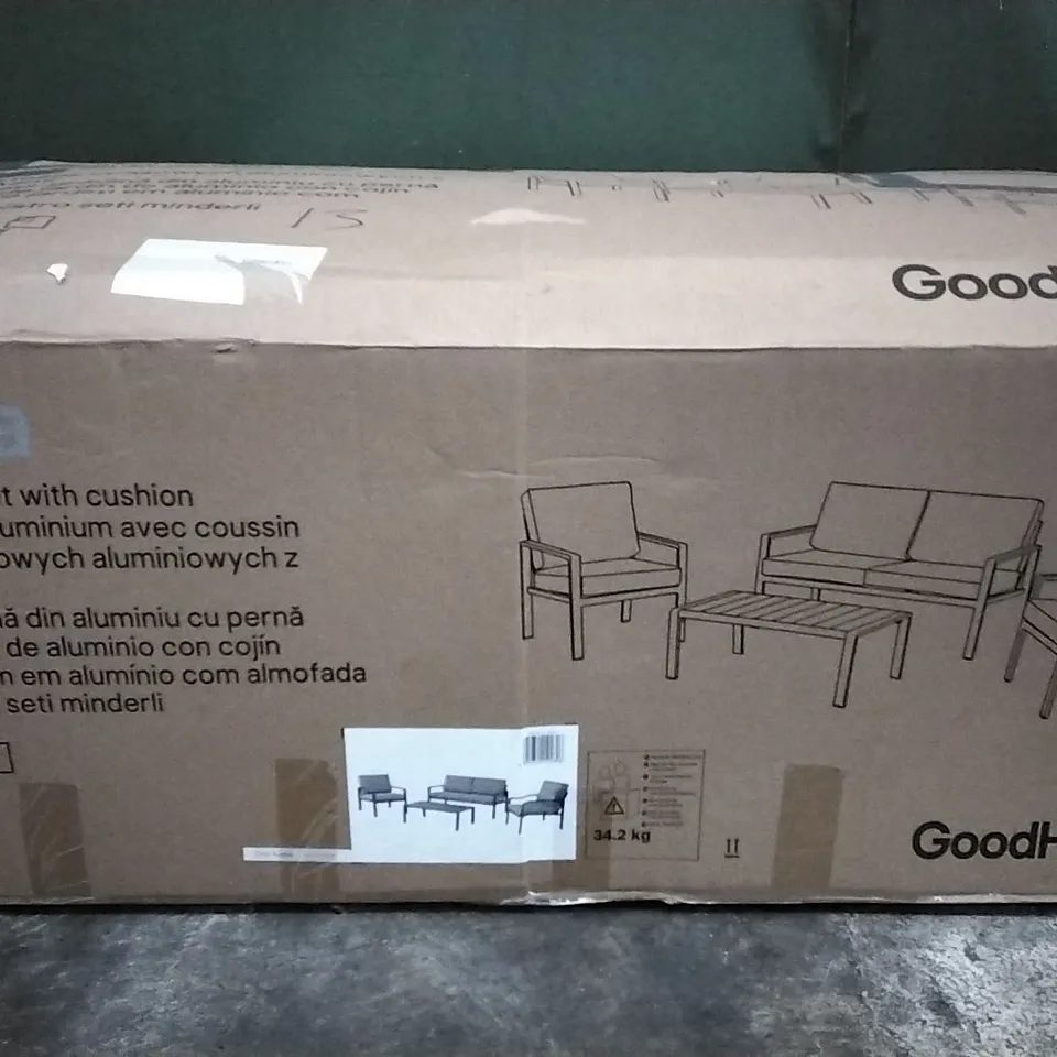DESIGNER MOOREA ALUMINIUM COFFEE SET WITH CUSHIONS 