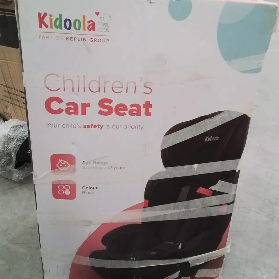 BOXED KIDOOLA CHILDREN'S CAR SEAT
