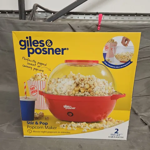 GILES AND POSNER STIR AND POP POPCORN MAKER
