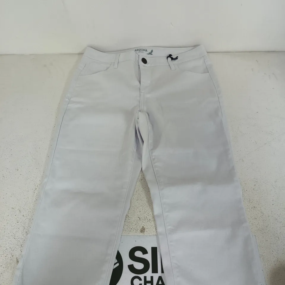 ARIZONA DENIM WOMEN'S CROPPED JEANS – WHITE, UK 14 (EU 40)