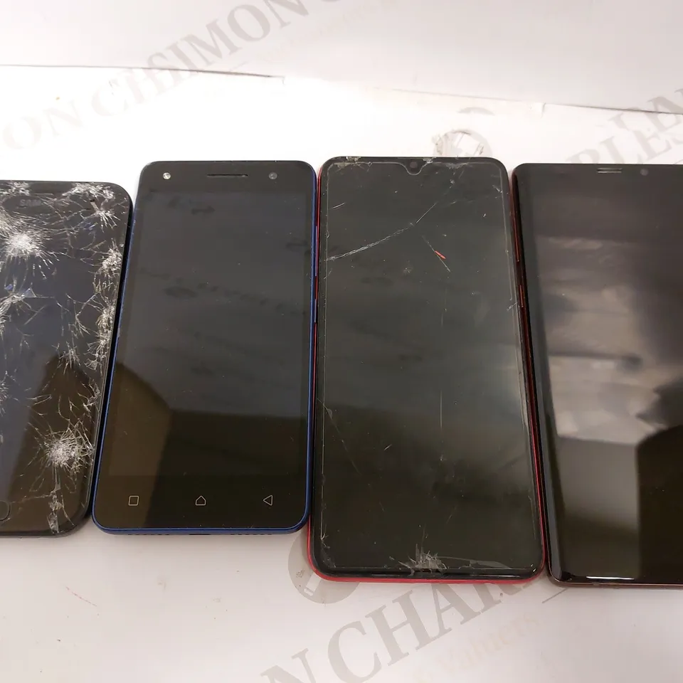 LOT OF 4 ITEMS INCLUDING SAMSUNG AND LENOVO SMARTPHONES