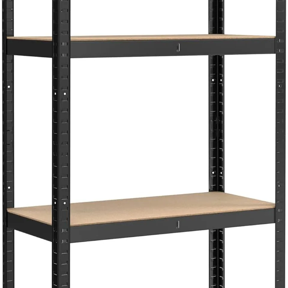 BOXED SONGMICS 4-TIER SHELVING UNIT, STEEL SHELVING UNIT - SILVER