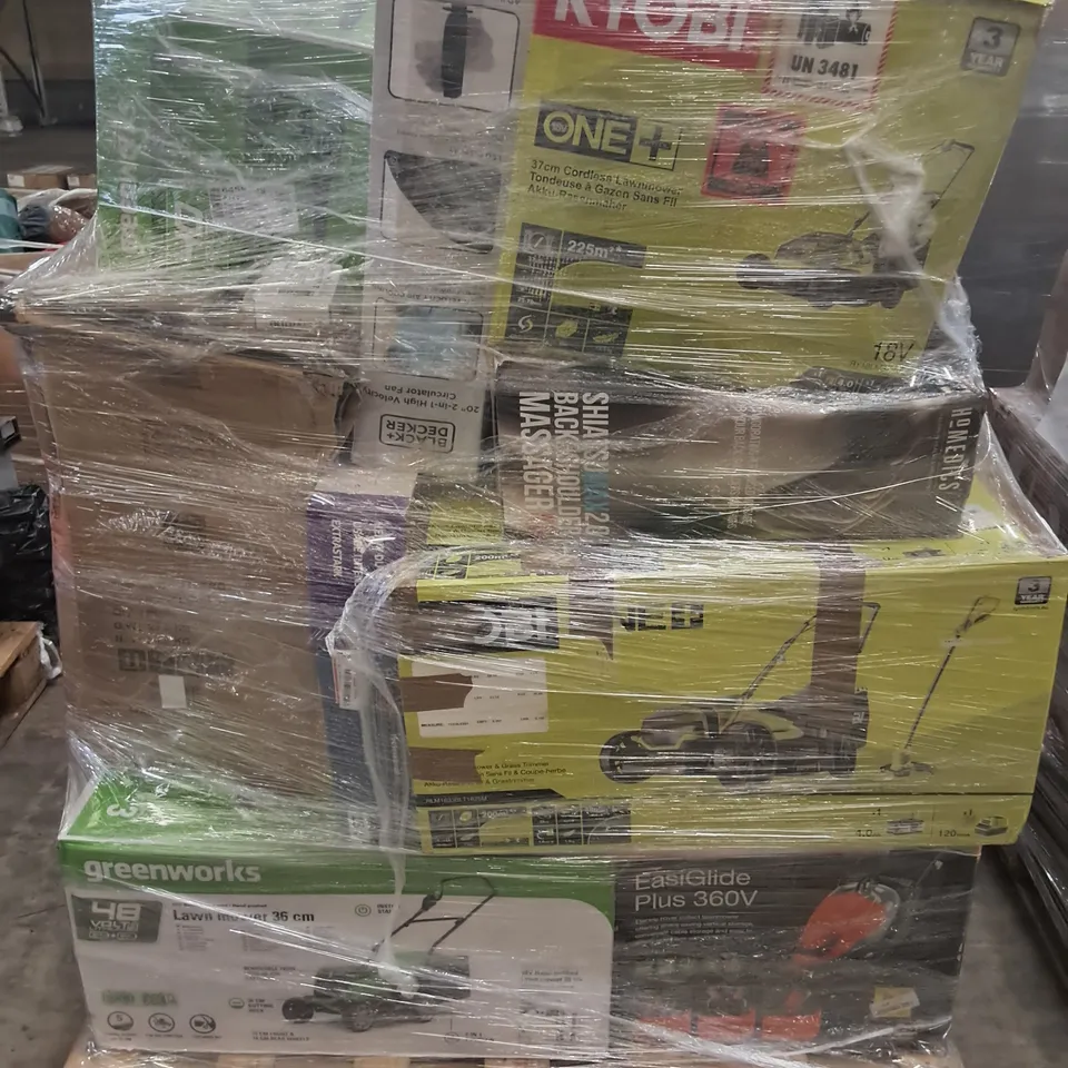 PALLET OF APPROXIMATELY 15 UNPROCESSED RAW RETURN HOUSEHOLD AND ELECTRICAL GOODS TO INCLUDE;