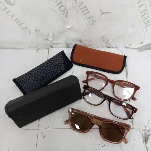 HUMMINGBIRD SUNGLASSES & READERS - GREY AND BROWN/RED