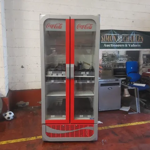 FRIGOGLASS ICOOL 900L HD COCA COLA DOUBLE DOOR BOTTLE COOLER