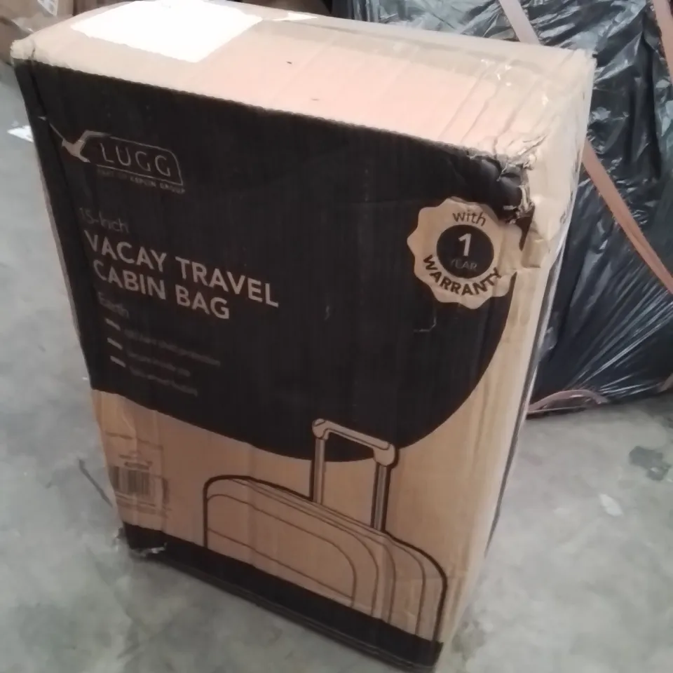 BOXED LUGG 15INCH VACAY TRAVEL CABIN BAG EARTH 