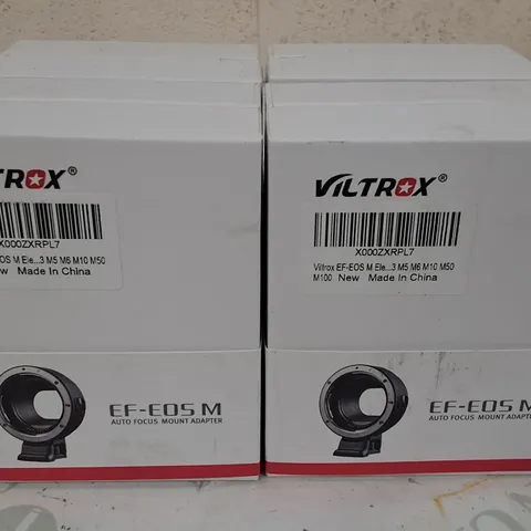 LOT OF 4 VILTROX EF-EOS M AUTO FOCUS MOUNT ADAPTER