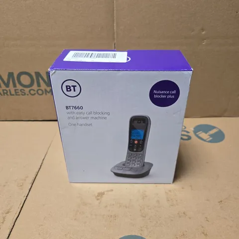 BOXED BT BT7660 PHONE WITH ANSWERING MACHINE