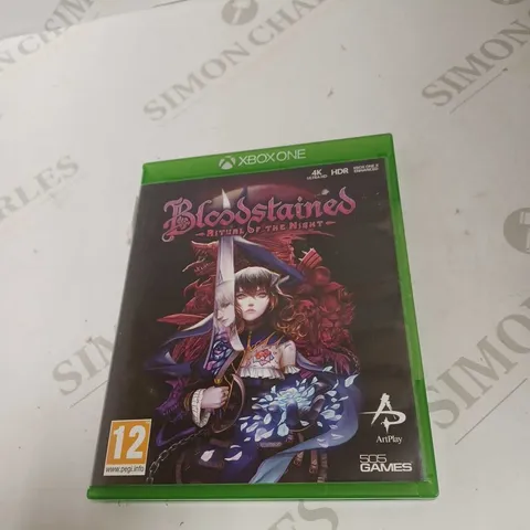 XBOX ONE BLOODSTAINES RITUAL OF THE NIGHT