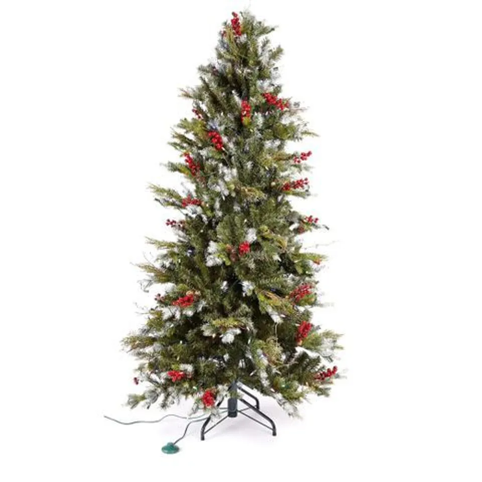 BOXED ALISON CORK SUGAR SPRUCE TREE - NATURAL 5 FT