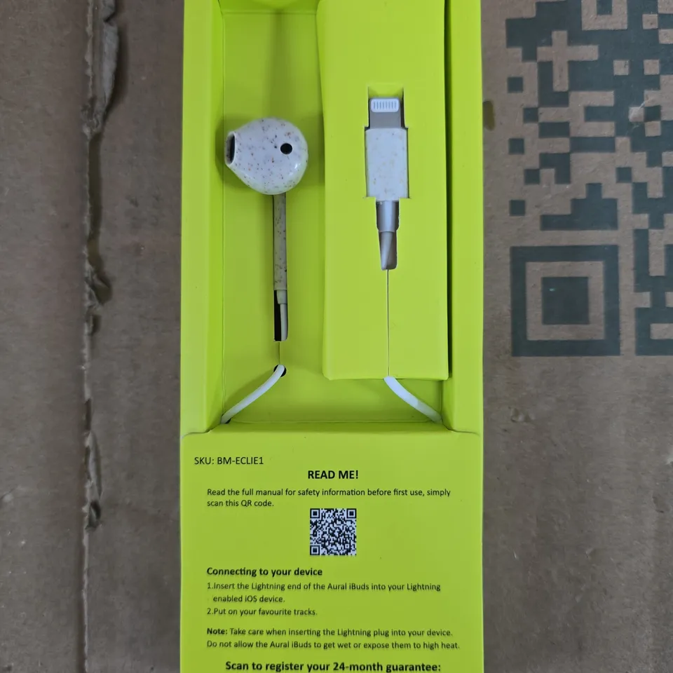 BITMORE AURAL IBUDS LIGHTNING EARBUDS – MADE FOR IPHONE/IPAD/IPOD