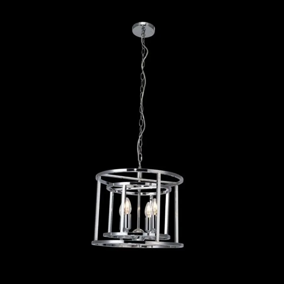 BOXED STILLMORE 4 LIGHT LANTERN DRUM PENDANT